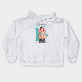 Patrick Swayze // Retro Style Fan Art Kids Hoodie